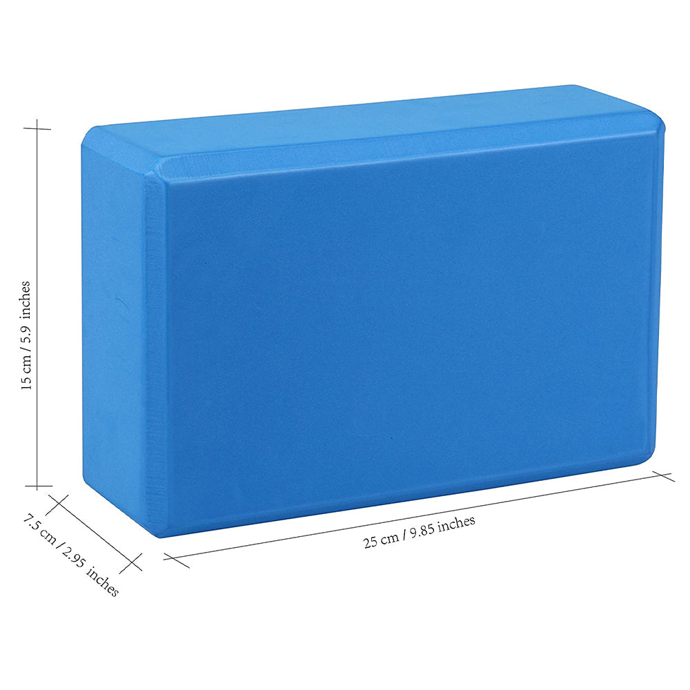 Yoga Blocks Foam (2 piece) - BLUE / BLACK